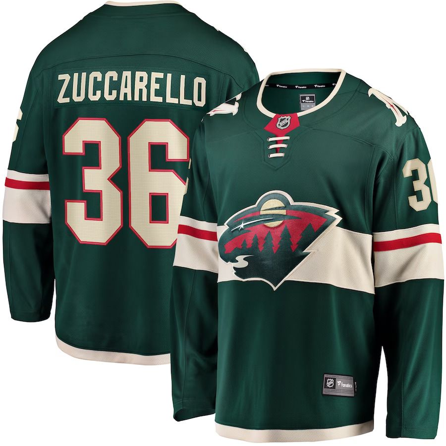 Men Minnesota Wild #36 Mats Zuccarello Fanatics Branded Green Premier Breakaway Player NHL Jersey->minnesota wild->NHL Jersey